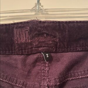 Women's Purple Corduroy Pants